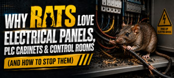 Protect your critical industrial equipment. Learn why rats infest electrical panels, PLC cabinets, and MCC rooms, and discover how to prevent expensive downtime.