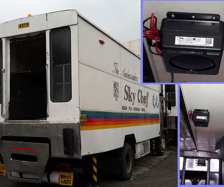 Airplane Foodtrucks|Rats can cause a lot of havoc if a rat gets into an airplane. With todays flyby-wire technology a single rat can bring an aircraft down. It is mandatory to have active rodent control systems for all airport vehicles with access to airplanes. GIZMOCAT - DC model rat repellent is the go to product for most airline food catering companies.